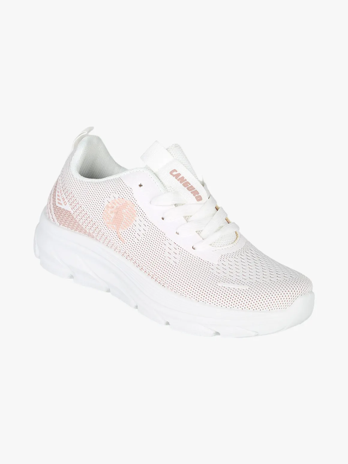 Canguro Sneakers donna sportive in maglia - bianco