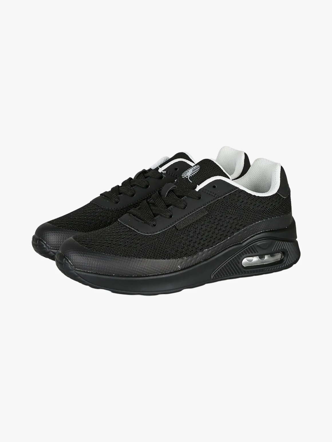 Canguro Sneakers sportive da donna in tessuto con air - nero
