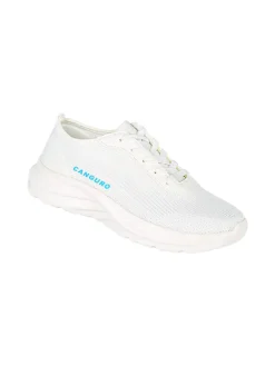 Canguro Sneakers sportive da donna in tessuto - bianco