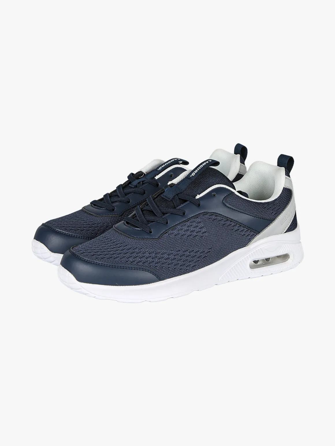 Canguro Sneakers sportive da uomo in tessuto con air - blu scuro