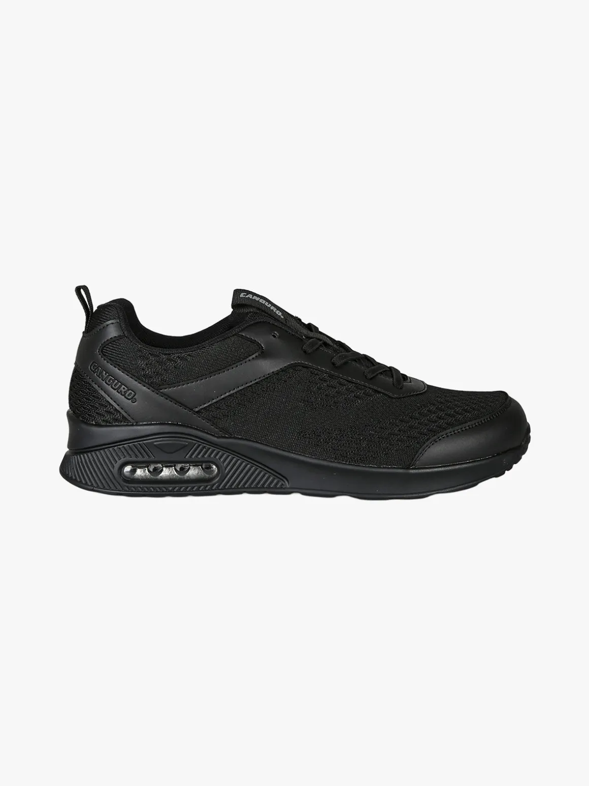 Canguro Sneakers sportive da uomo in tessuto con air - nero