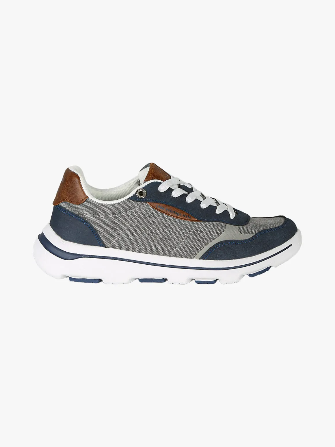 Canguro Sneakers stringate da uomo in tessuto - blu scuro