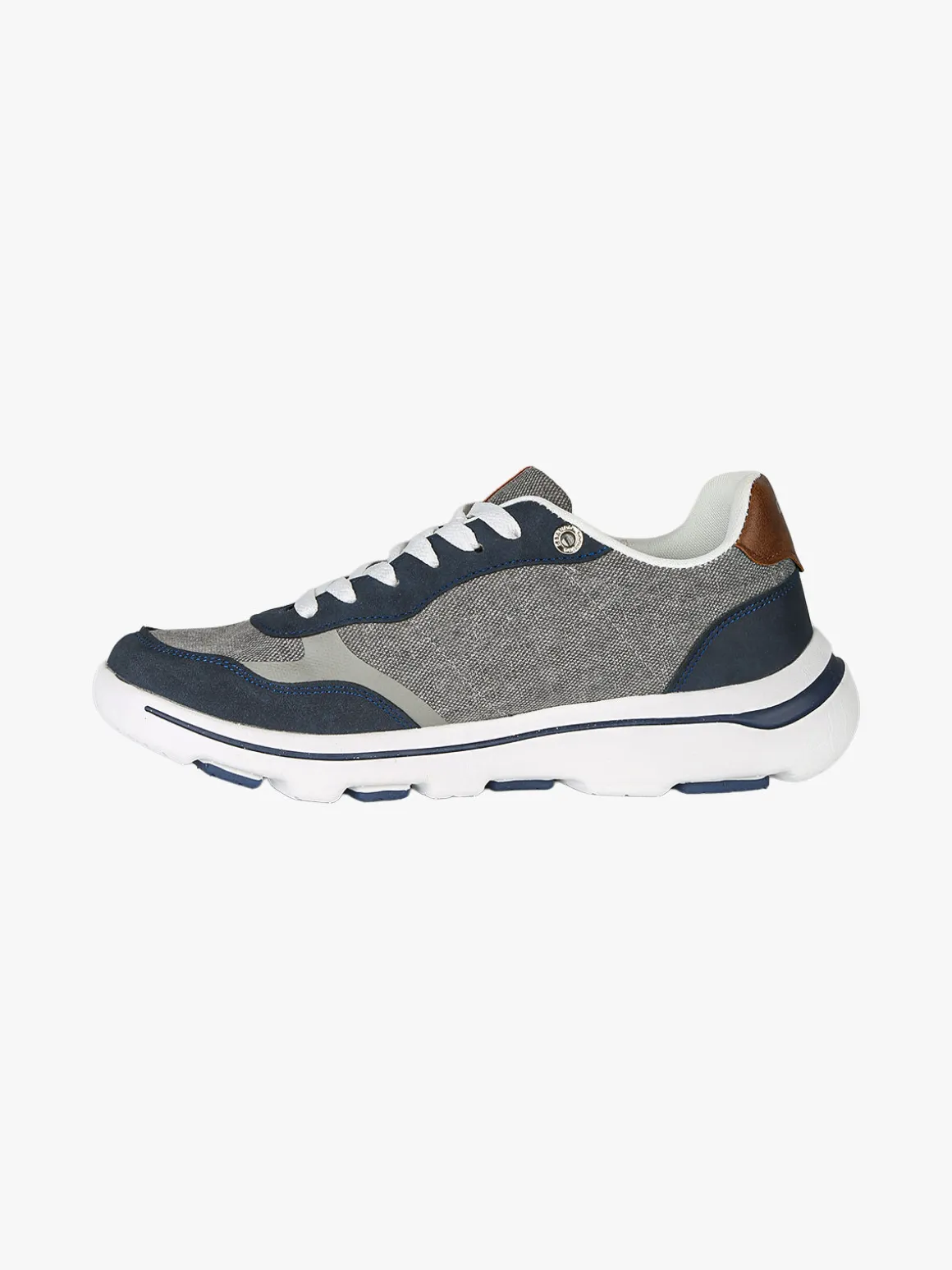 Canguro Sneakers stringate da uomo in tessuto - blu scuro