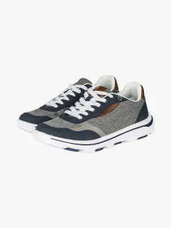 Canguro Sneakers stringate da uomo in tessuto - blu scuro