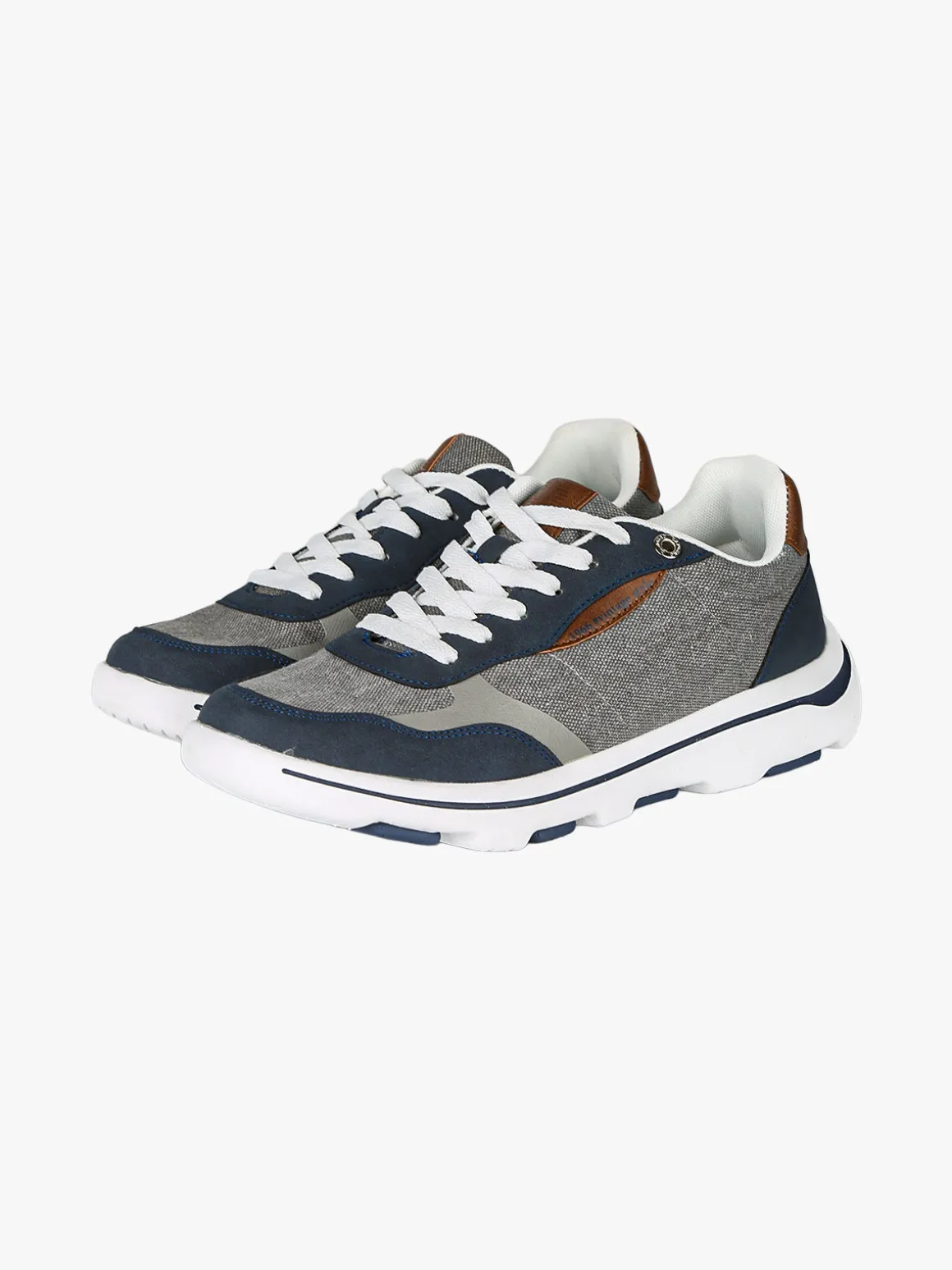 Canguro Sneakers stringate da uomo in tessuto - blu scuro