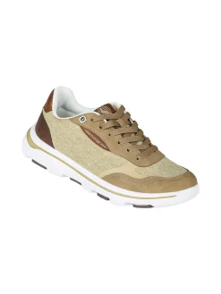 Canguro Sneakers stringate da uomo in tessuto - sabbia