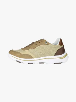 Canguro Sneakers stringate da uomo in tessuto - sabbia