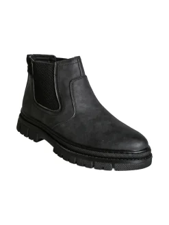 Canguro Stivaletti uomo in ecopelle - nero
