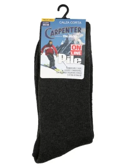 Carpenter Calze corte da uomo in pile - antracite