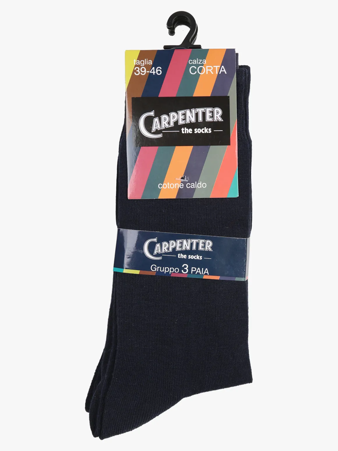 Carpenter Calze corte uomo tinta unita. Confezione 3 paia
