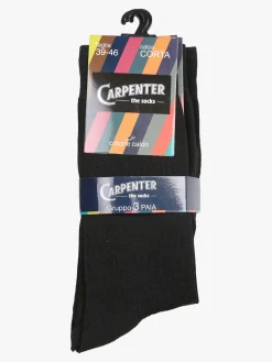 Carpenter Calze corte uomo tinta unita. Confezione 3 paia