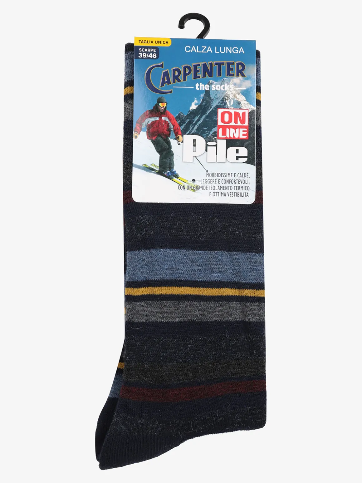 Carpenter Calze lunghe da uomo in pile