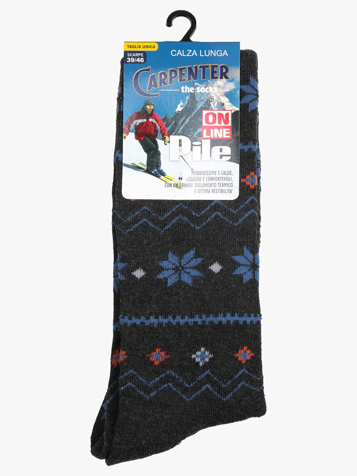 Carpenter Calze lunghe da uomo in pile