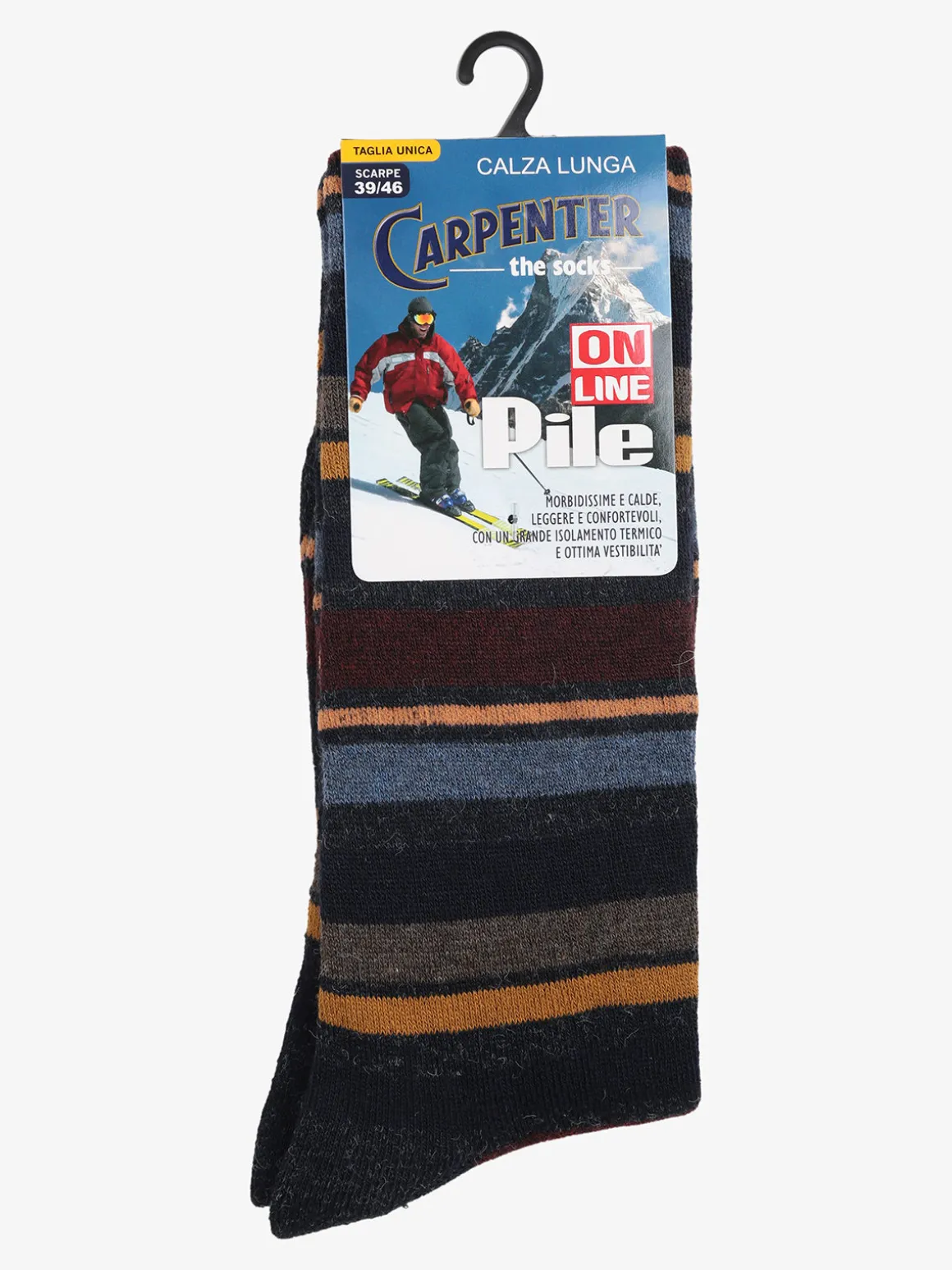 Carpenter Calze lunghe da uomo in pile