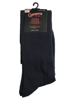 Carpenter Calze lunghe da uomo in caldo cotone - blu scuro