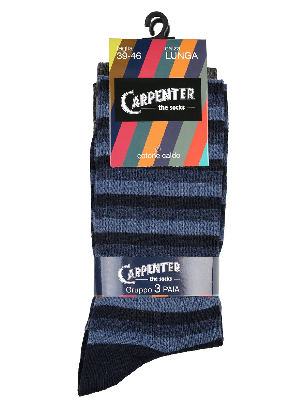 Carpenter Confezione da 3 paia di calze corte da uomo con stampe