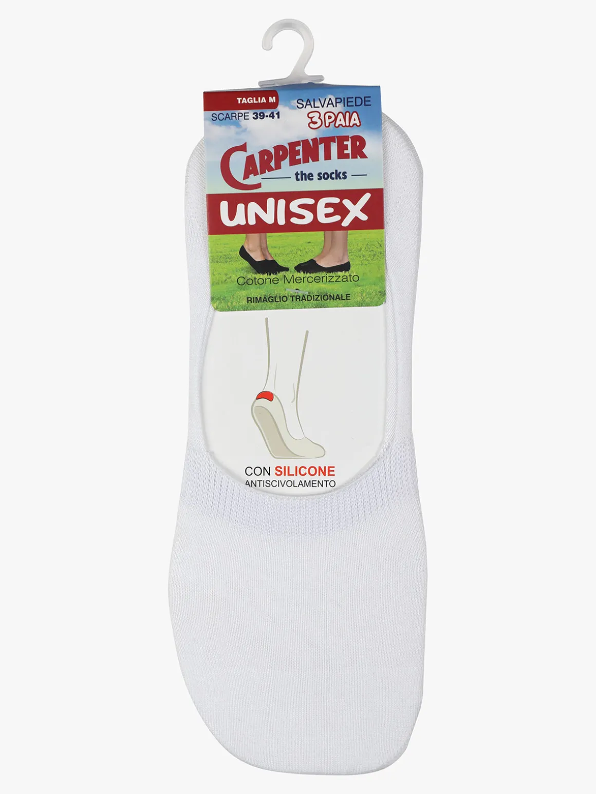 Carpenter 3 Paia di calze salvapiede unisex