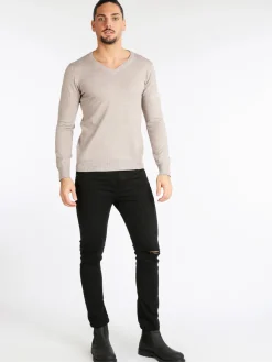 Cashtouch Pullover da uomo in tinta unita