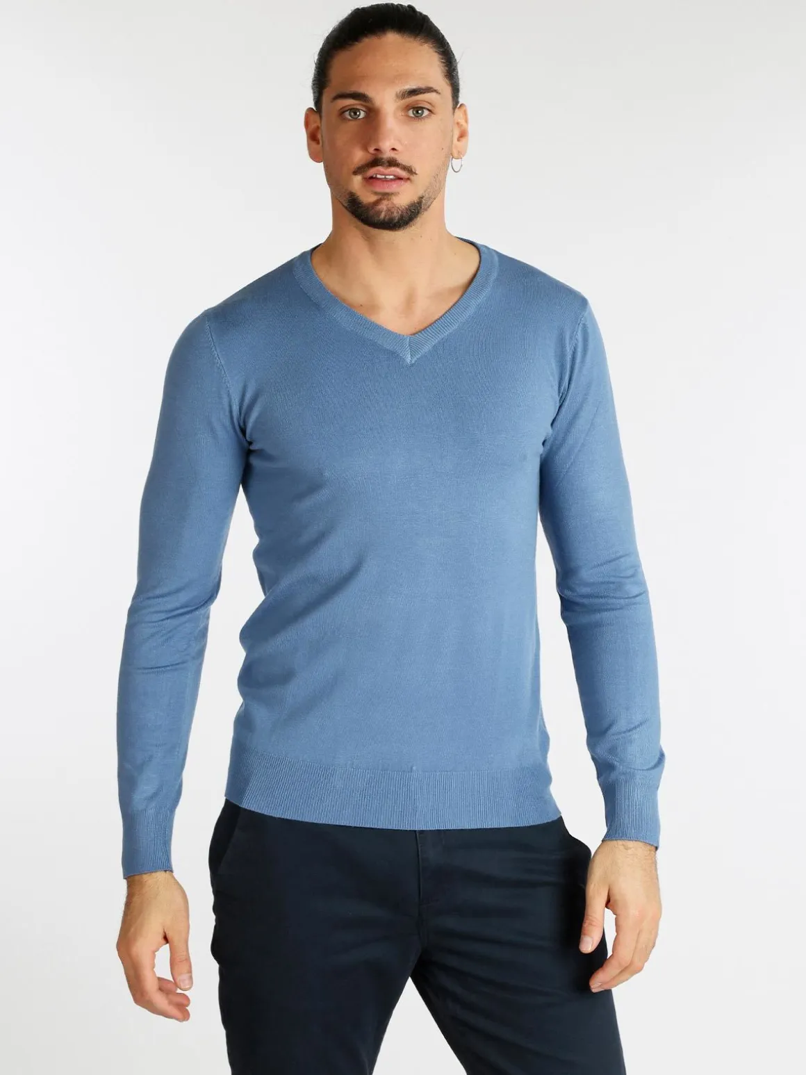 Cashtouch Pullover da uomo in tinta unita