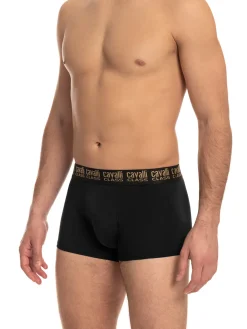 Cavalli Confezione da 2 boxer uomo in cotone stretch - nero