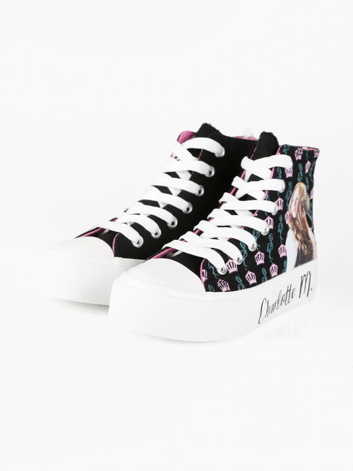 Charlotte Sneakers alte da bambina in tela
