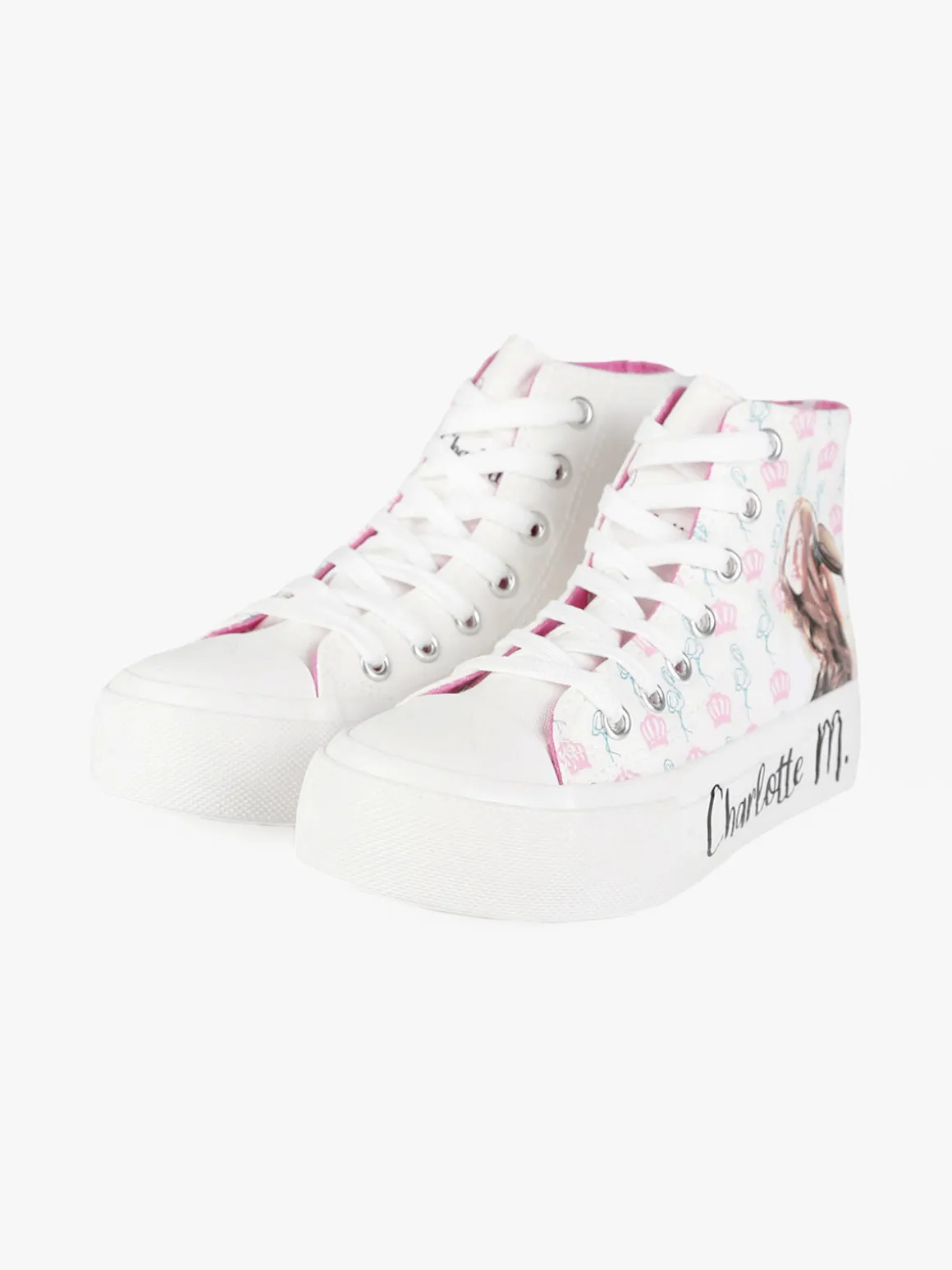 Charlotte Sneakers alte da bambina in tela