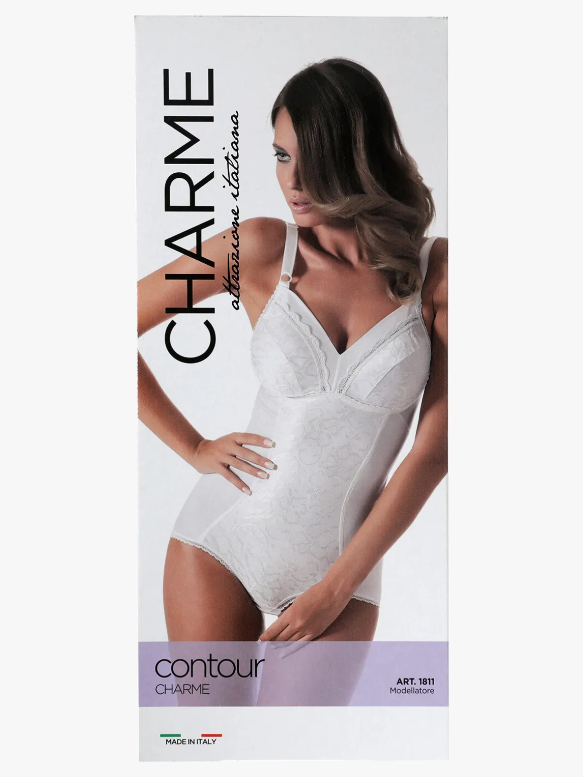 Charme Attrazione Italiana CONTOUR Body modellatore contenitivo senza ferretto coppa C