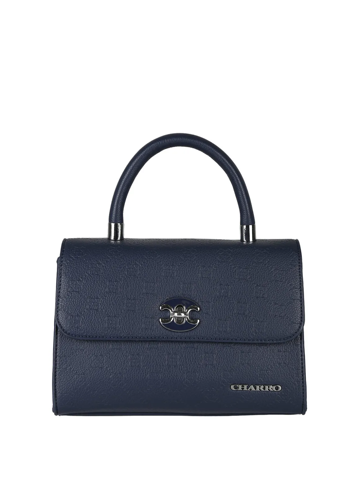 Charro Borsa a mano da donna con patta e chiusura a girello - blu scuro