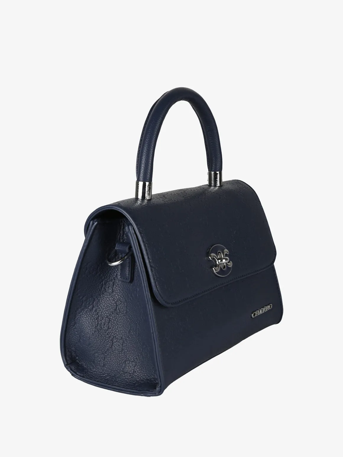 Charro Borsa a mano da donna con patta e chiusura a girello - blu scuro