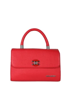 Charro Borsa a mano da donna con patta e chiusura a girello - rosso
