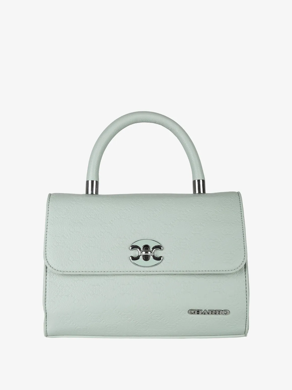 Charro Borsa a mano da donna con patta e chiusura a girello - verde chiaro