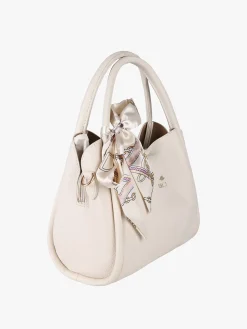Charro Borsa a mano mini tote con foulard - beige