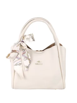 Charro Borsa a mano mini tote con foulard - beige