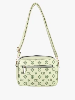 Charro Borsa a tracolla da donna con stampa monogramma - giallo