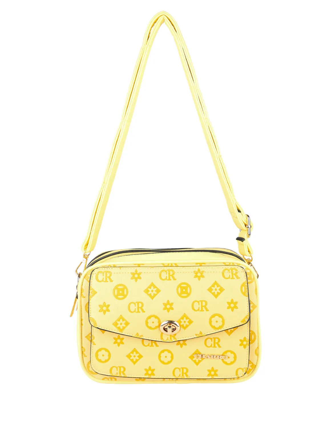 Charro Borsa a tracolla da donna con stampa monogramma - rosa