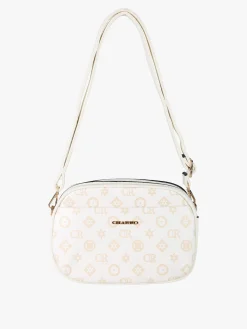 Charro Borsa a tracolla da donna con logo - bianco