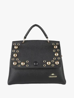 Charro Borsa frame con tracolla e borchie - rosso