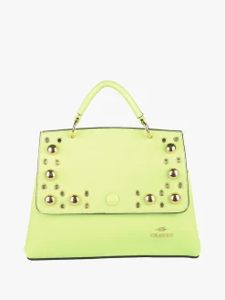 Charro Borsa frame con tracolla e borchie - verde chiaro