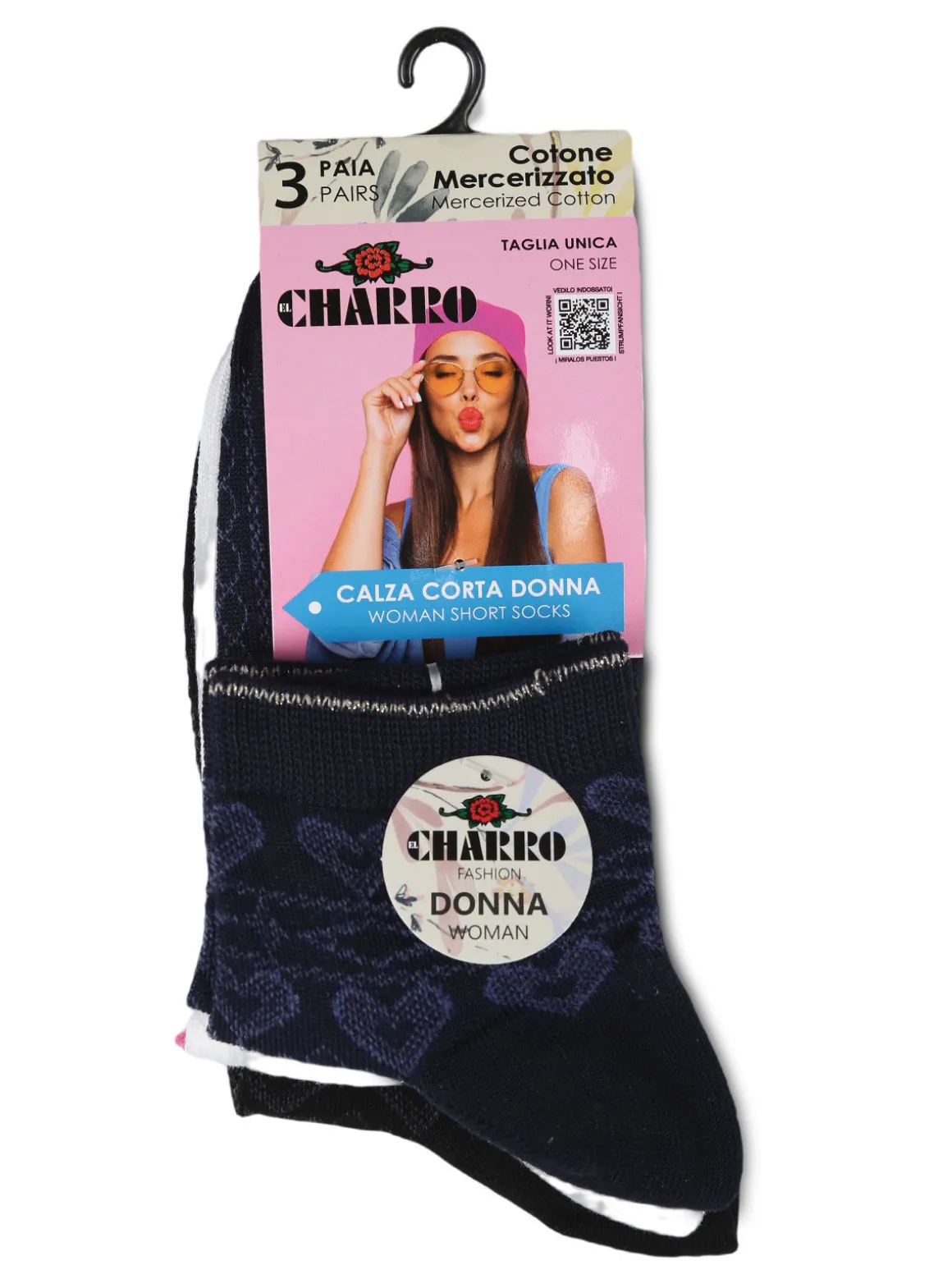 Charro Calze corte donna confezione 3 paia