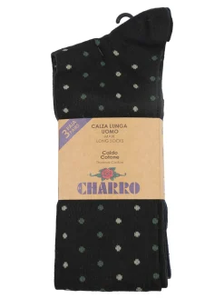 Charro Confezione da 3 paia di calze lunghe uomo