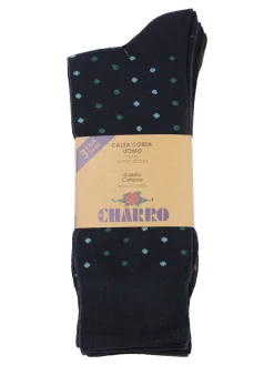 Charro Confezione da 3 paia di calze corte uomo