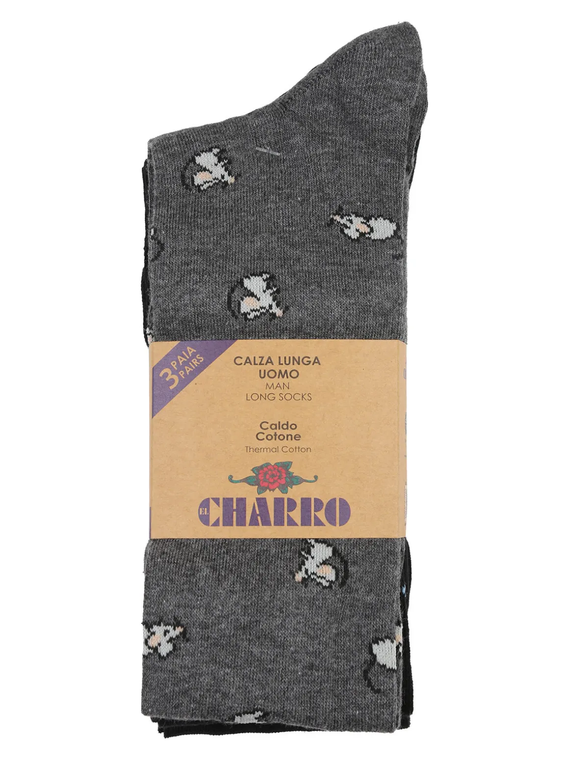 Charro Confezione da 3 paia di calze lunghe da uomo