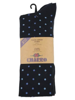 Charro Confezione da 3 paia di calze lunghe uomo