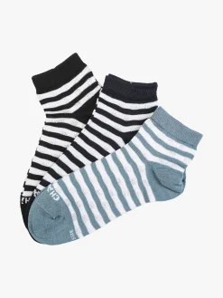 Charro Confezione da 3 paia di calze corte sneakers da donna in cotone