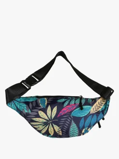 Charro Marsupio floreale in nylon - blu