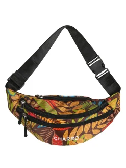 Charro Marsupio floreale in nylon - giallo