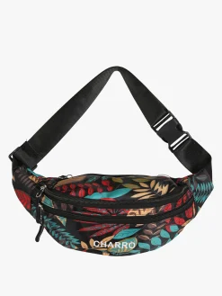 Charro Marsupio floreale in nylon - rosso