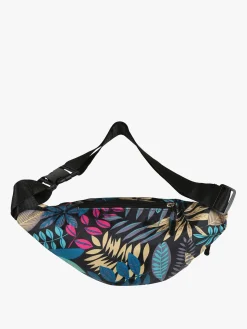 Charro Marsupio floreale in nylon - nero
