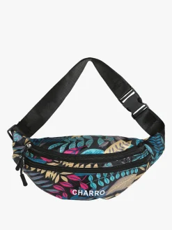 Charro Marsupio floreale in nylon - nero