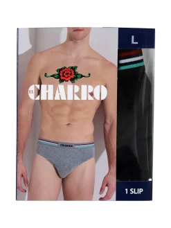 Charro Slip uomo in cotone - nero